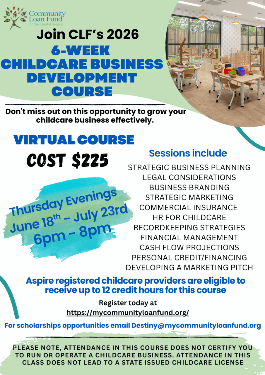 2026 Flyer – 6-Week Childcare Development Course